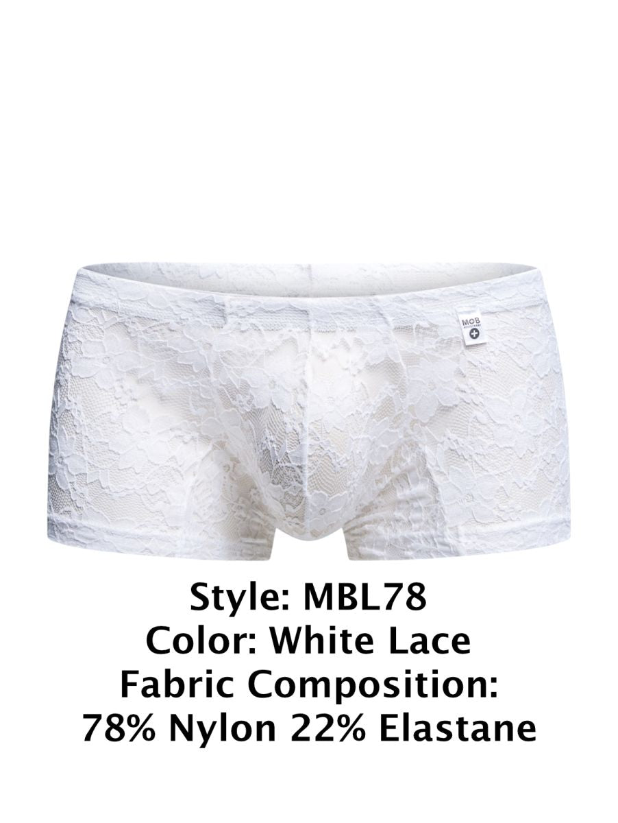 Malebasics Lace Trunks - White Lace