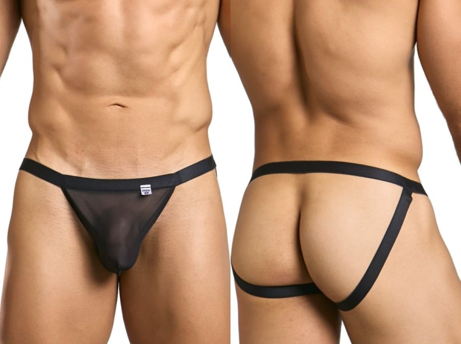 Malebasics Sexy Jockstrap - Black Mesh