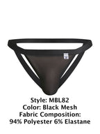 Malebasics Sexy Jockstrap - Black Mesh