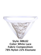 Malebasics Sexy Jockstrap - White Lace
