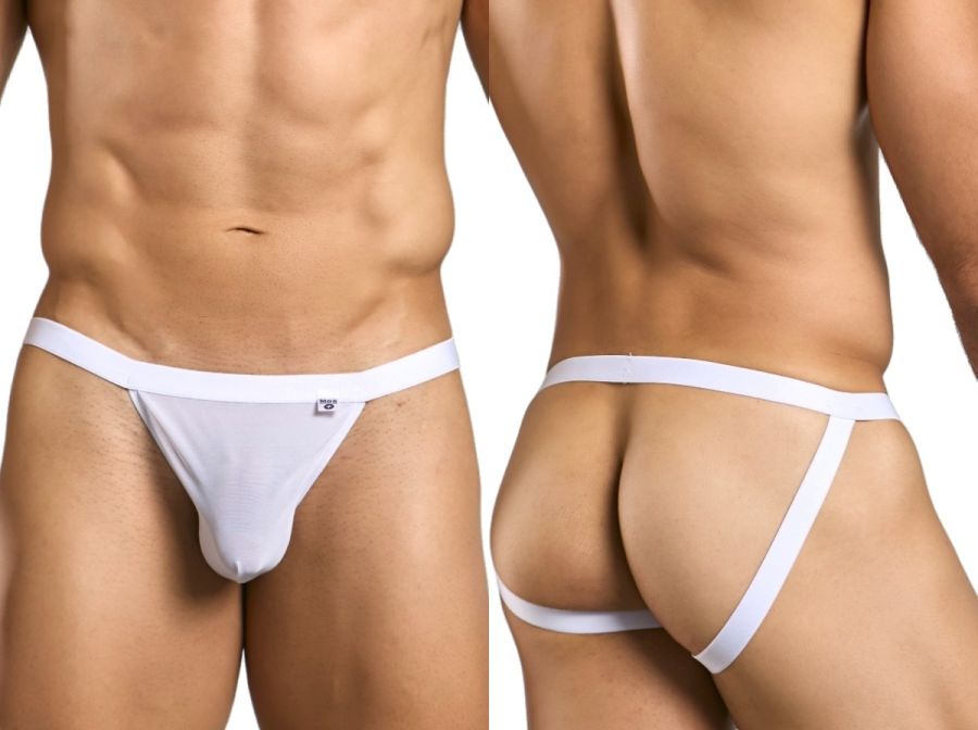 Malebasics Sexy Jockstrap - White Mesh