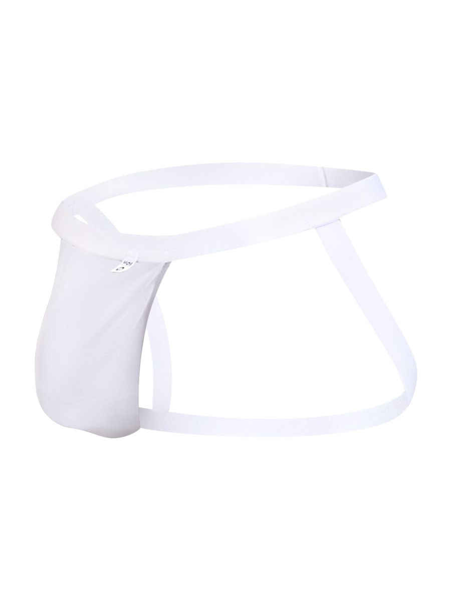 Malebasics Sexy Jockstrap - White Mesh
