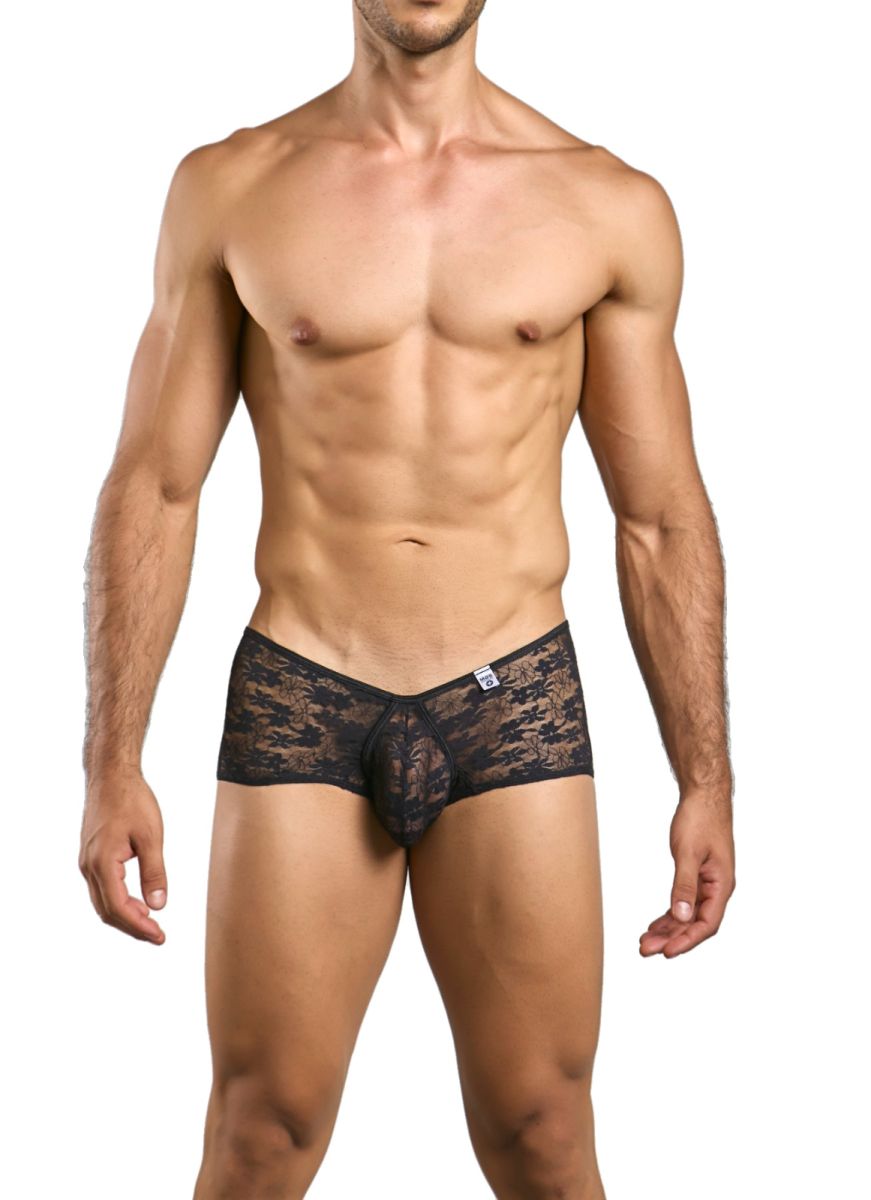 Malebasics Loop Cheeky Trunks - Black Lace