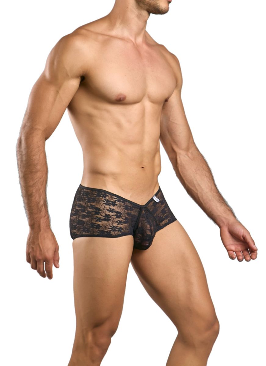 Malebasics Loop Cheeky Trunks - Black Lace