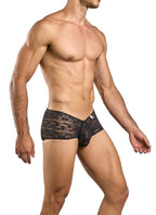 Malebasics Loop Cheeky Trunks - Black Lace