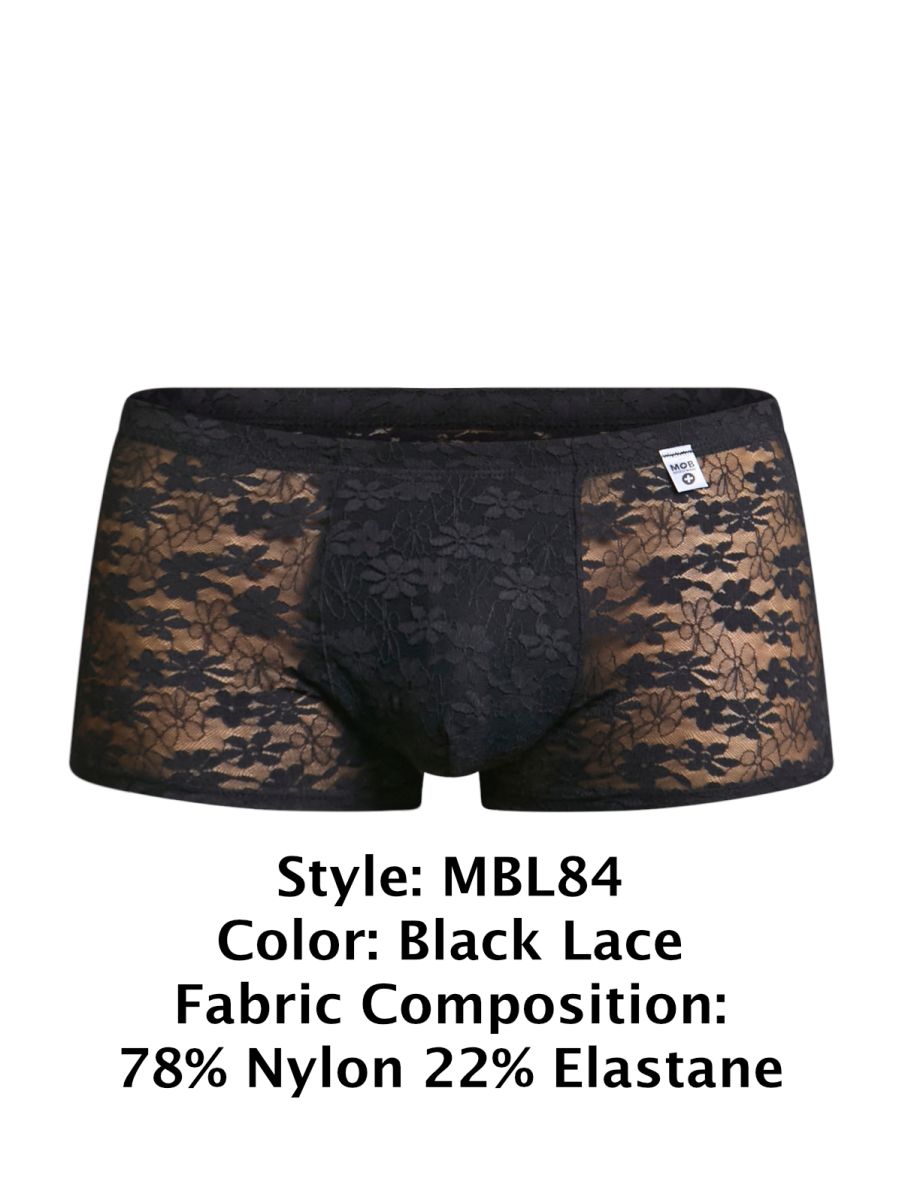 Malebasics Classic Pouch Trunks - Black Lace