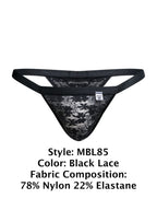 Malebasics Y Sexy Thongs - Black Lace