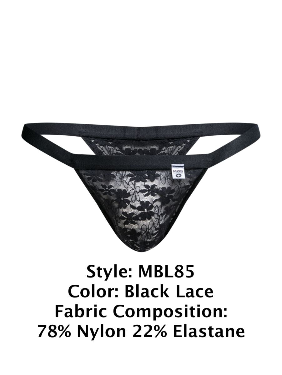 Malebasics Y Sexy Thongs - Black Lace