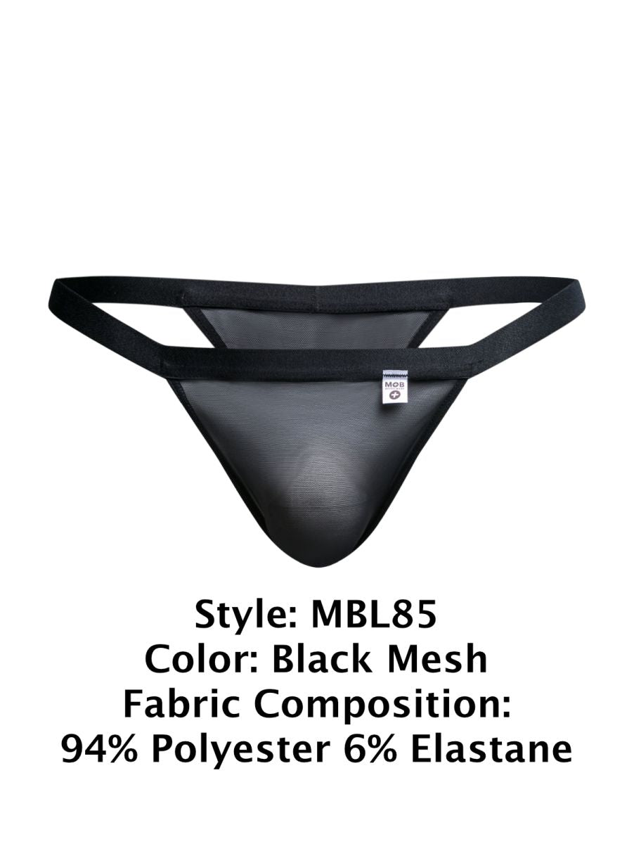 Malebasics Y Sexy Thongs - Black Mesh