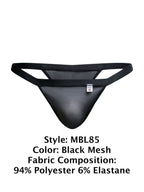Malebasics Y Sexy Thongs - Black Mesh