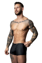 Male Power Oh Snap Snap Off Short - Black