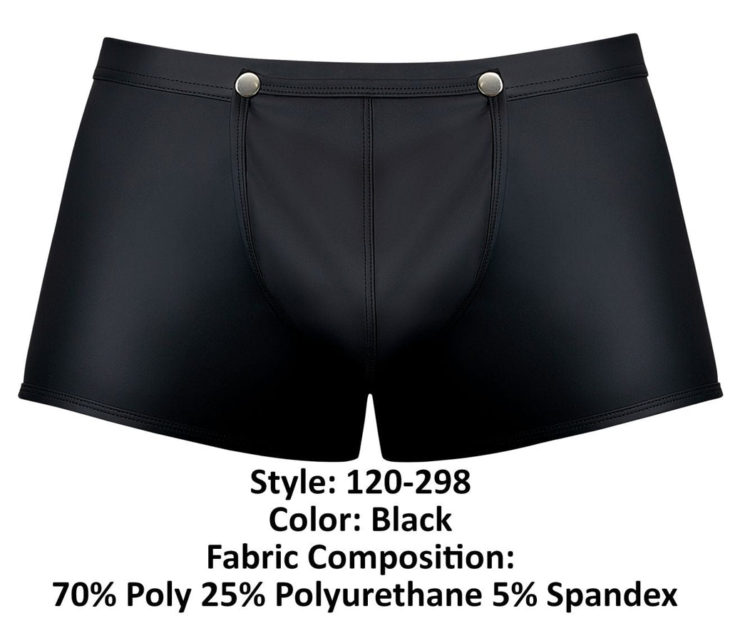Male Power Oh Snap Snap Off Short - Black