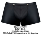 Male Power Oh Snap Snap Off Short - Black