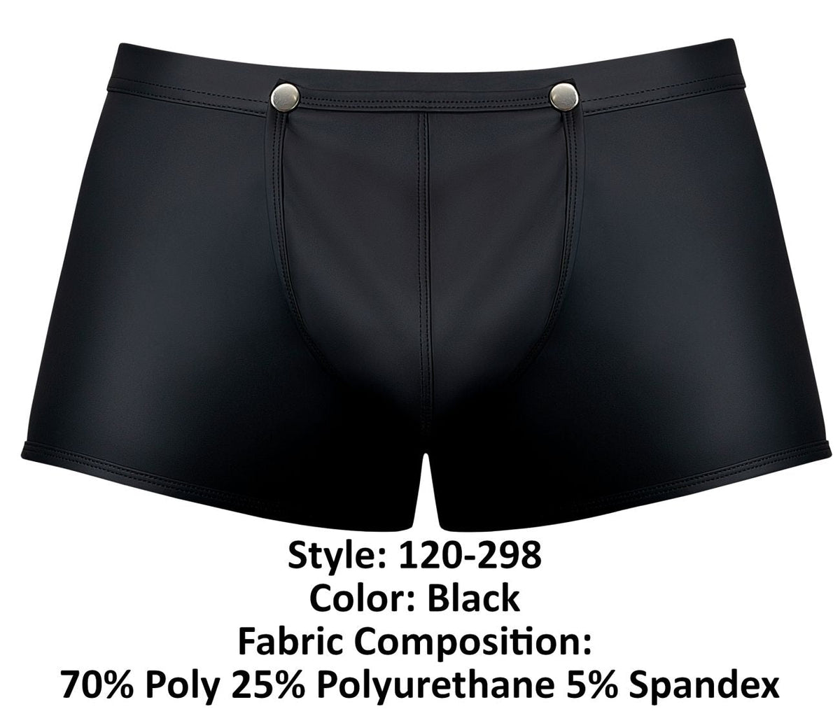 Male Power Oh Snap Snap Off Short - Black