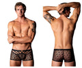 Male Power Love Star Short with Ring - Black