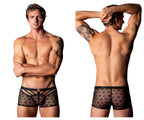 Male Power Love Star Short with Ring - Black