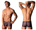 Male Power Love Star Short with Ring - Purple