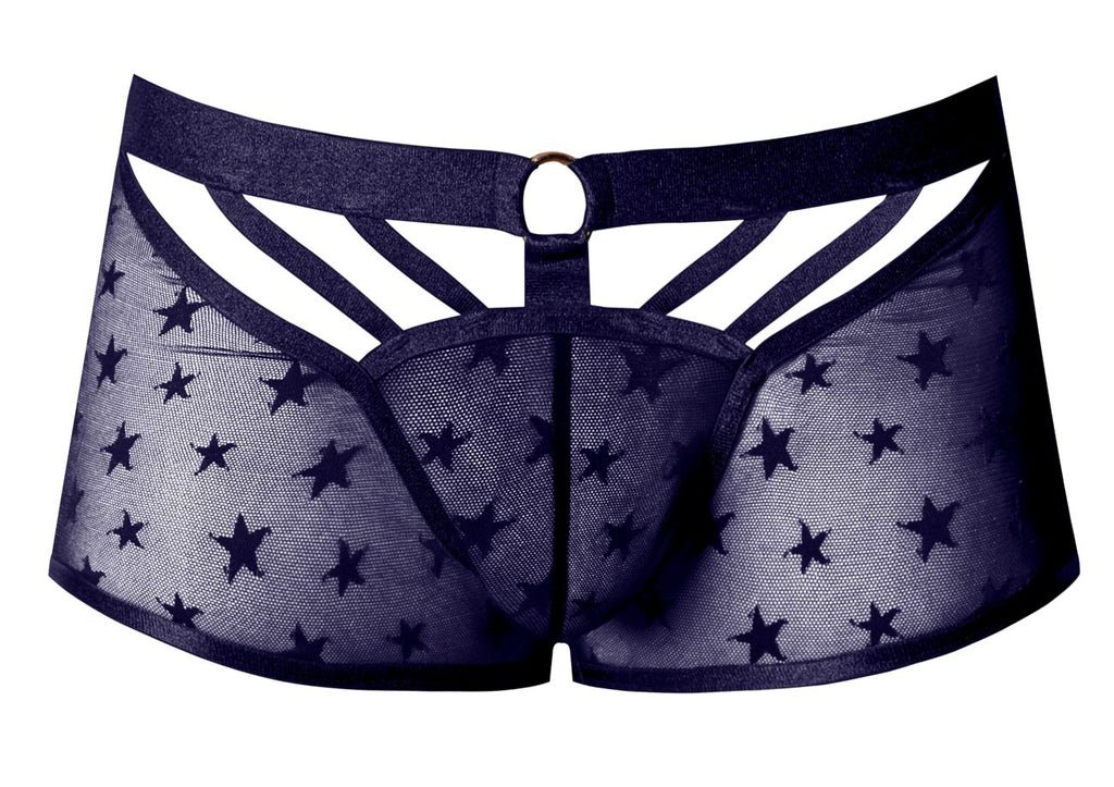 Male Power Love Star Short with Ring - Purple