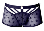 Male Power Love Star Short with Ring - Purple