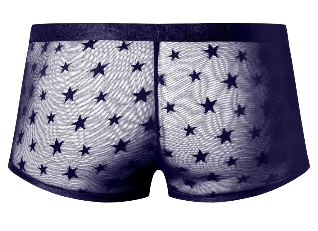 Male Power Love Star Short with Ring - Purple