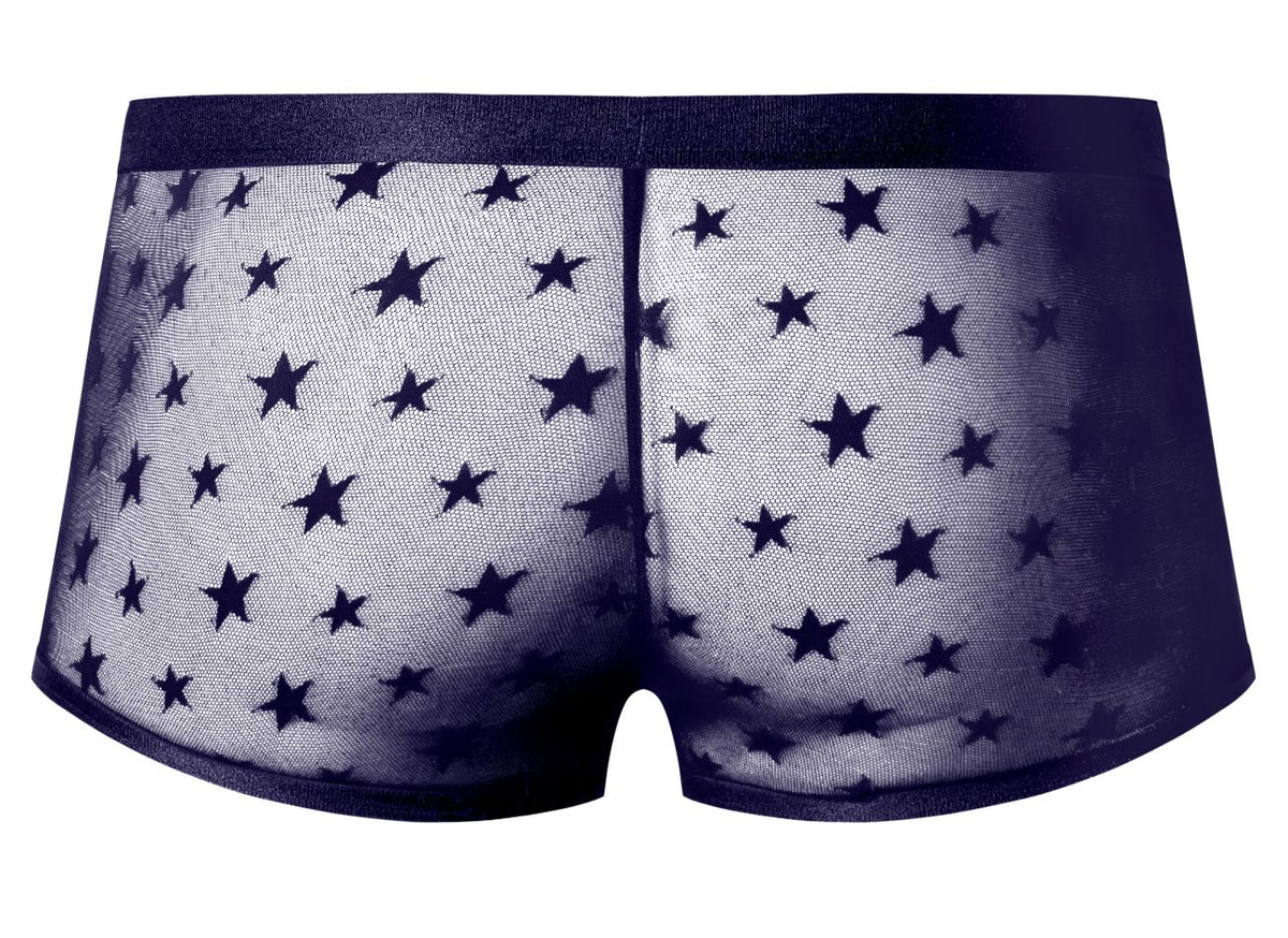 Male Power Love Star Short with Ring - Purple