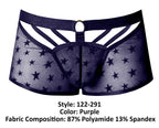 Male Power Love Star Short with Ring - Purple