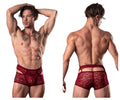 Male Power Lucifer Cut Out Short - Burgundy