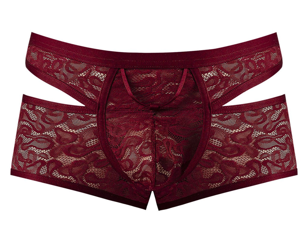 Male Power Lucifer Cut Out Short - Burgundy