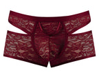 Male Power Lucifer Cut Out Short - Burgundy