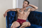 Male Power Lucifer Cut Out Short - Burgundy