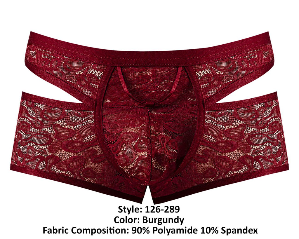 Male Power Lucifer Cut Out Short - Burgundy