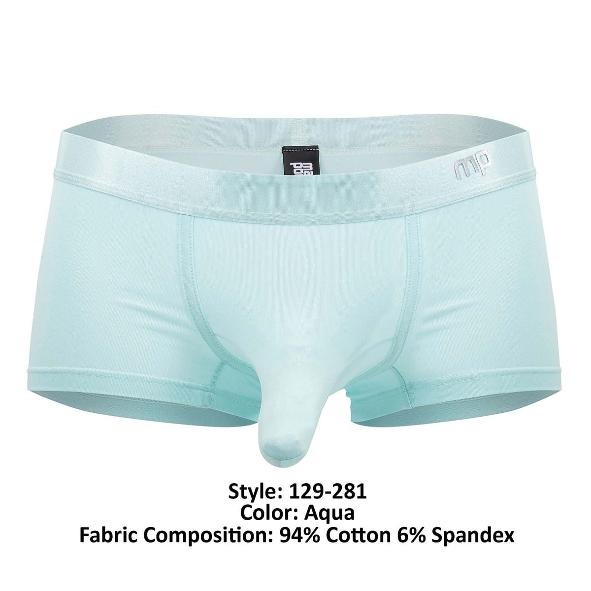 Male Power Easy Breezy Mini Short with Sleeve - Aqua