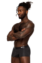 Male Power Easy Breezy Mini Short with Sleeve - Black