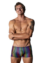 Male Power Pack N Play Pocket Short - Rainbow
