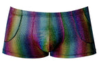 Male Power Pack N Play Pocket Short - Rainbow