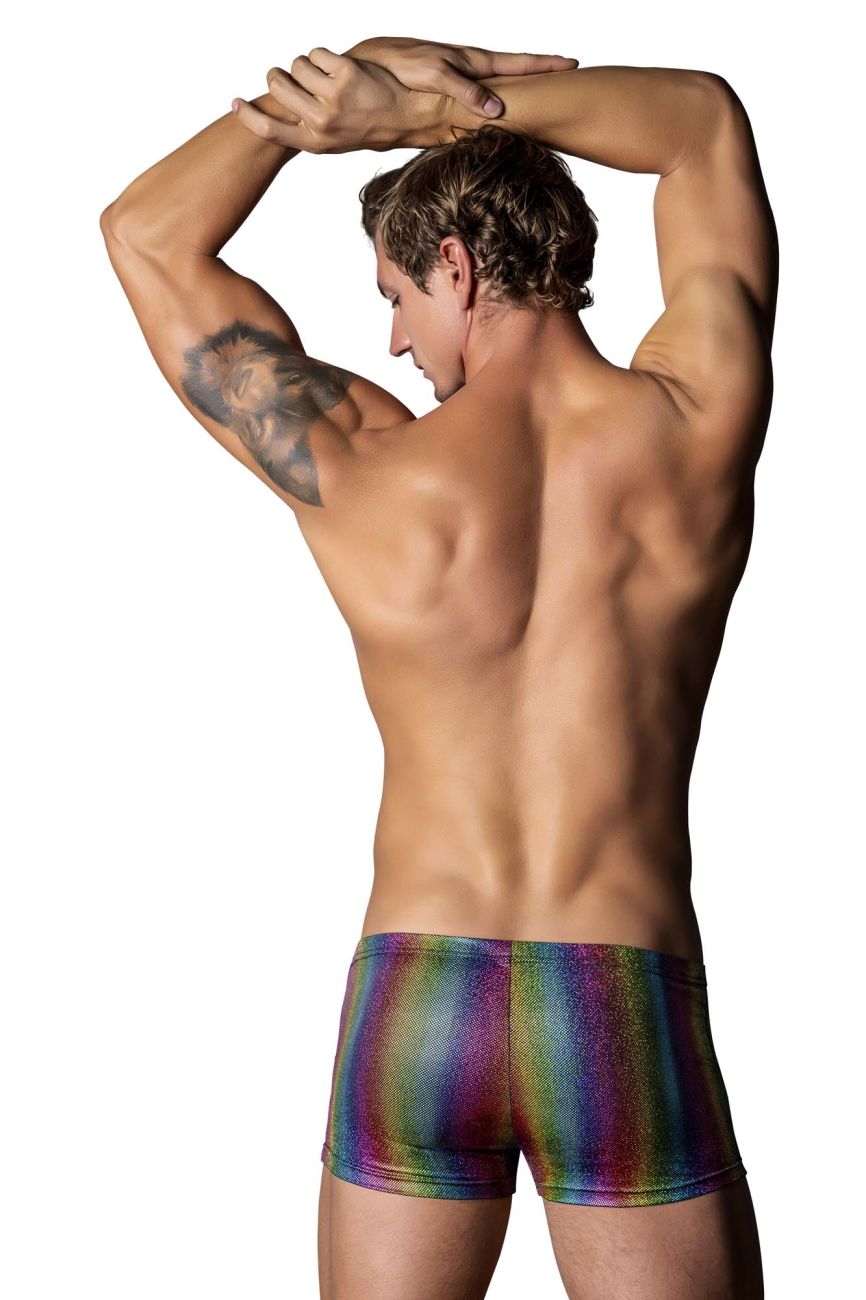 Male Power Pack N Play Pocket Short - Rainbow