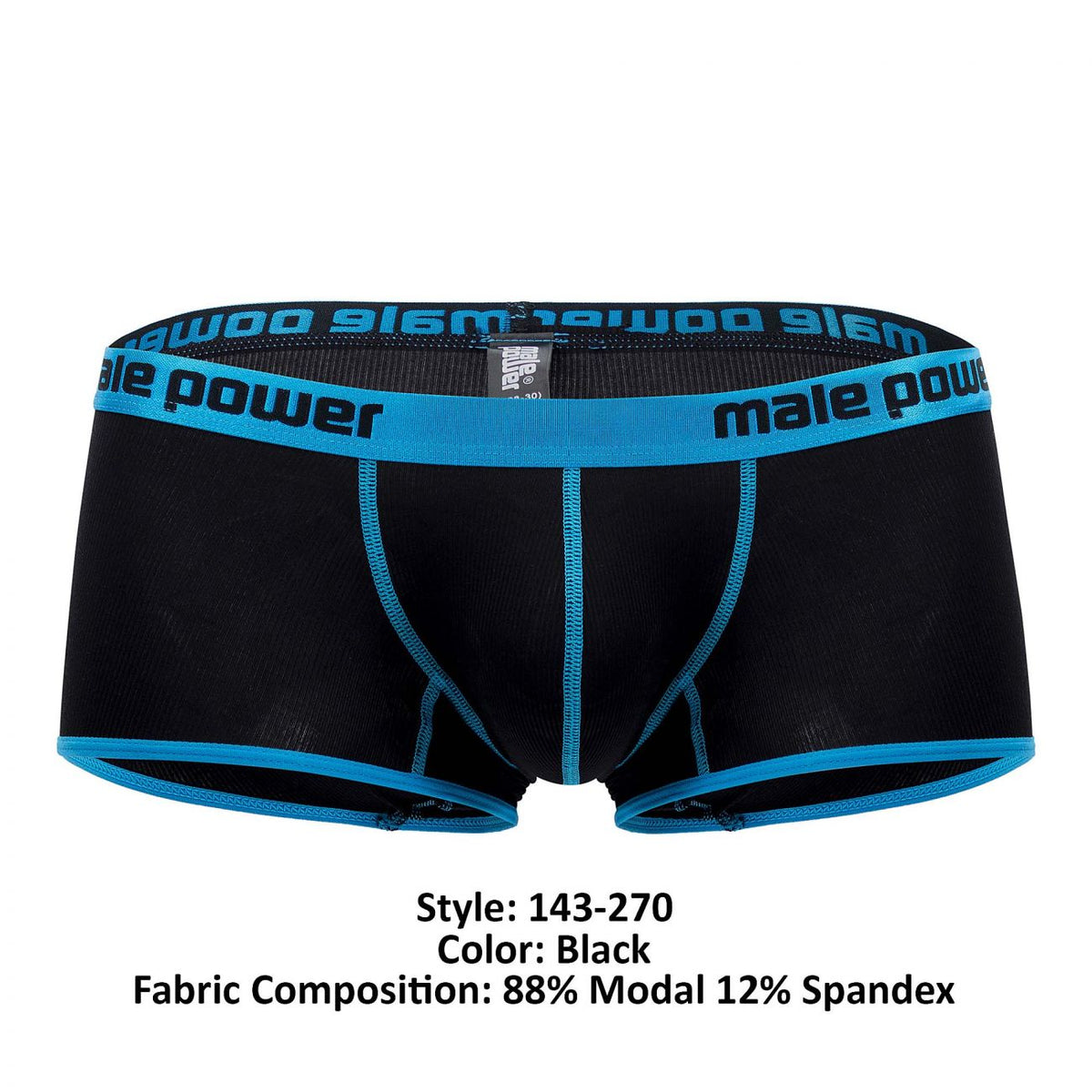 Male Power Casanova Uplift Mini Short - Black
