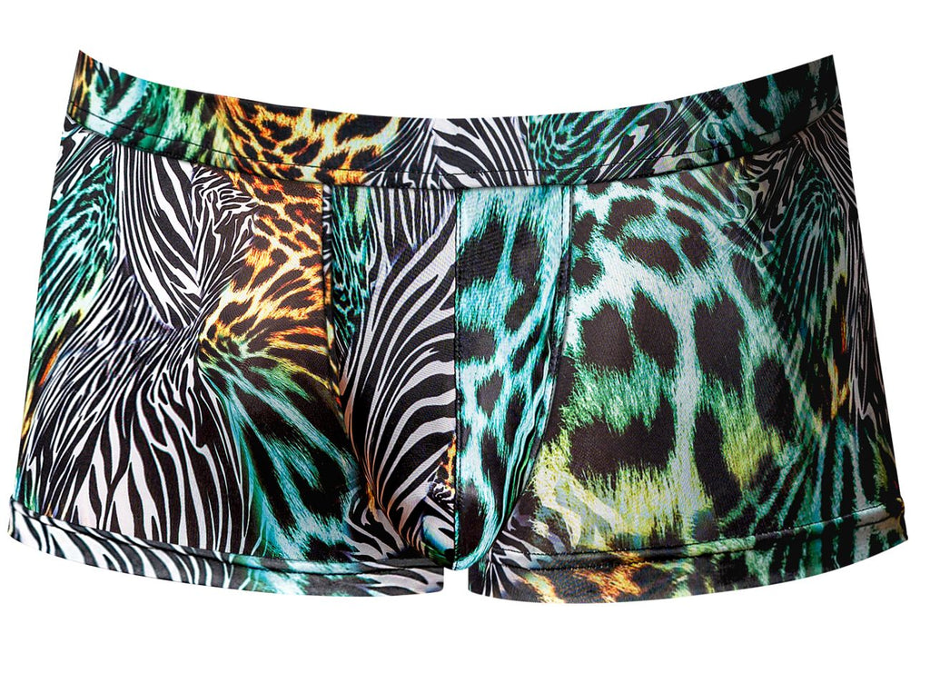 Male Power Go Wild Uplift Mini Short - Multi Animal