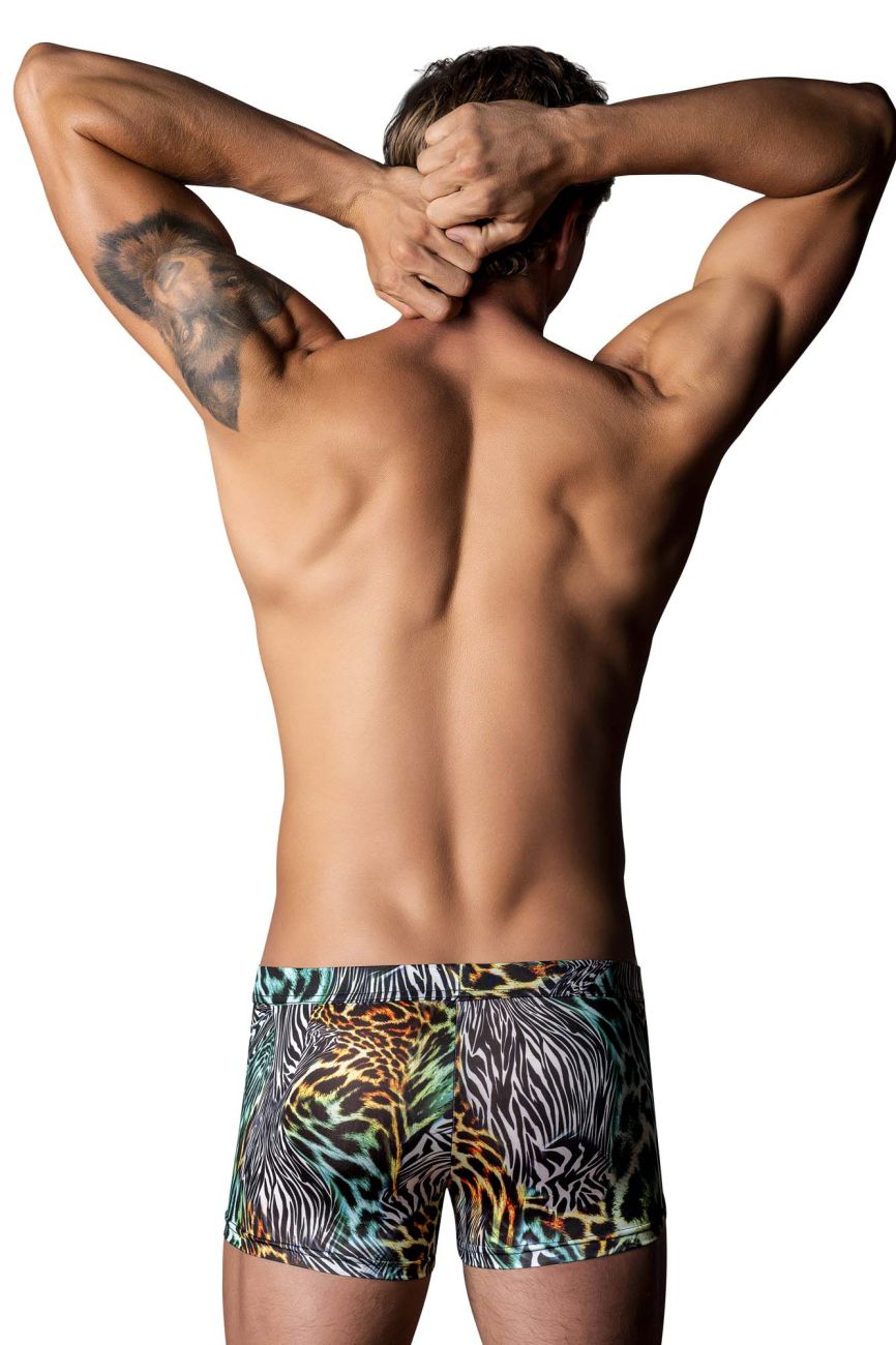 Male Power Go Wild Uplift Mini Short - Multi Animal