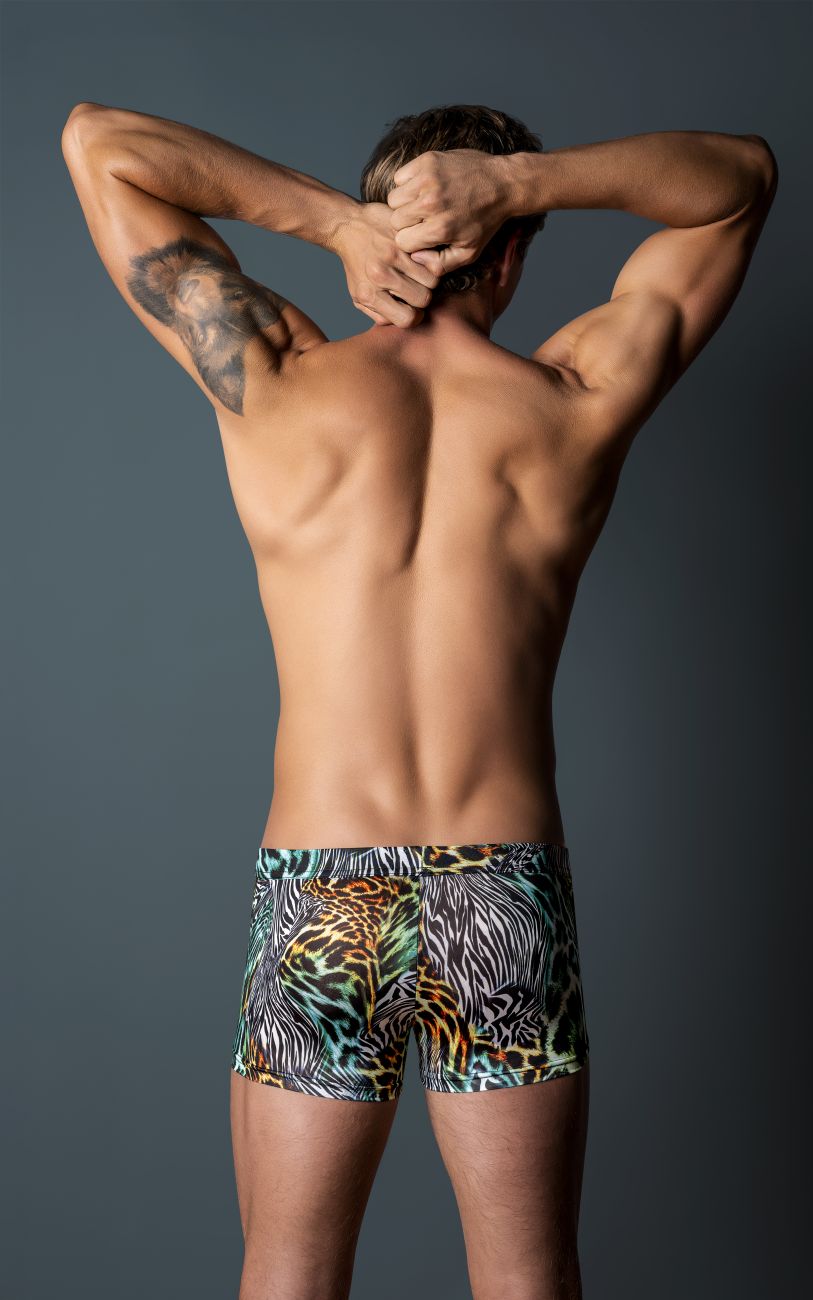 Male Power Go Wild Uplift Mini Short - Multi Animal
