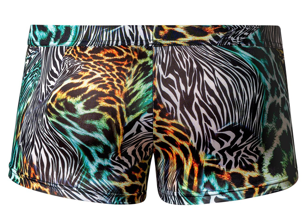 Male Power Go Wild Uplift Mini Short - Multi Animal