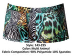 Male Power Go Wild Uplift Mini Short - Multi Animal