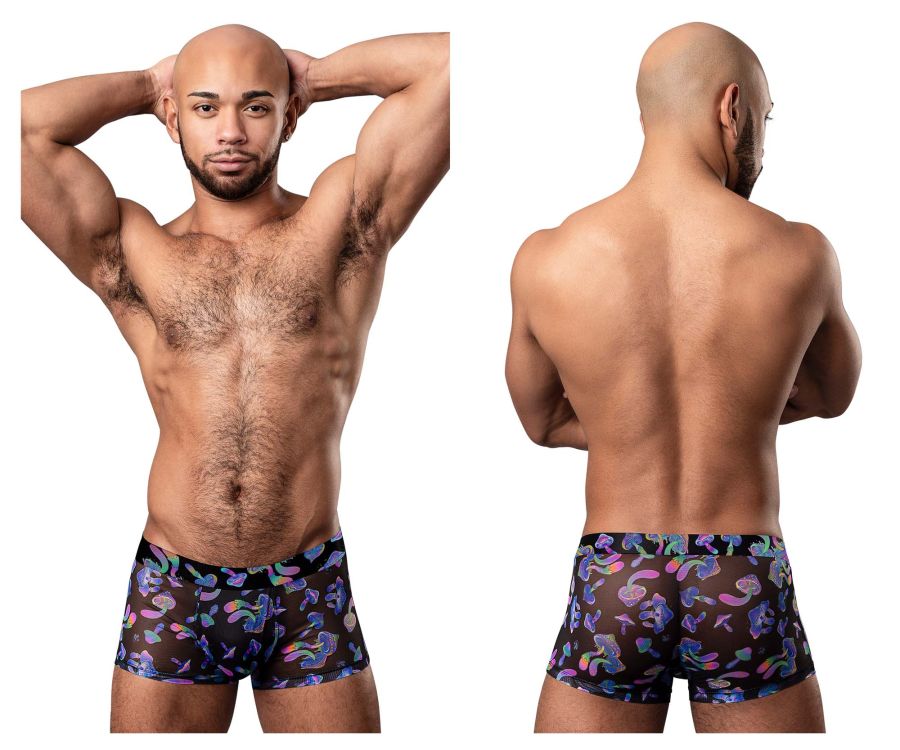 Male Power Hazy Dayz Pouch Short - Mushrooms