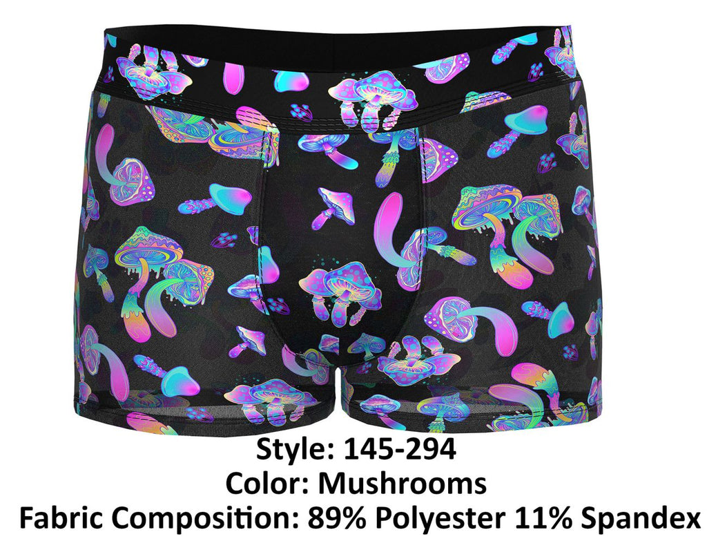 Male Power Hazy Dayz Pouch Short - Mushrooms