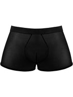 Male Power Mesh 2 Mini Short Trunks - Black