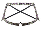 Male Power Gridlocked Strappy Back Short - Printed