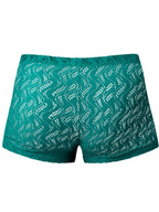 Male Power Ripple Pouch Short Trunks - Teal