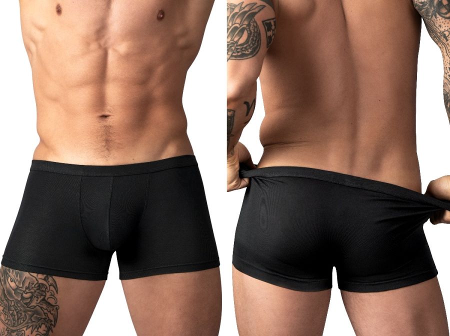 Male Power Eco Cozy Pouch Short Trunks - Black
