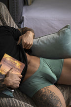 Male Power Eco Cozy Pouch Short Trunks - Green