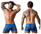 Male Power Fishnet 2 Pouch Short - Royal